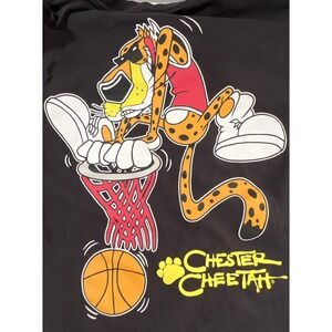 Cheetos Chester Cheetah Black Long Sleeve Shirt Adult‎ Size M Basketball Paws